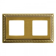 Рамка на 2 поста, цвет bright patina