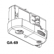 GA69-1 Мультиадаптер Nordic 6А, 250V алюминий (нагрузка до 5 кг)