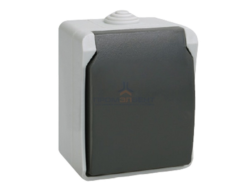 РСб20-3-ФСр Розетка одноместная с з/к для открытой установки IP54