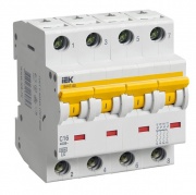 Автоматический выключатель ВА 47-60 4Р 16А 6 кА характеристика С ИЭК (автомат)