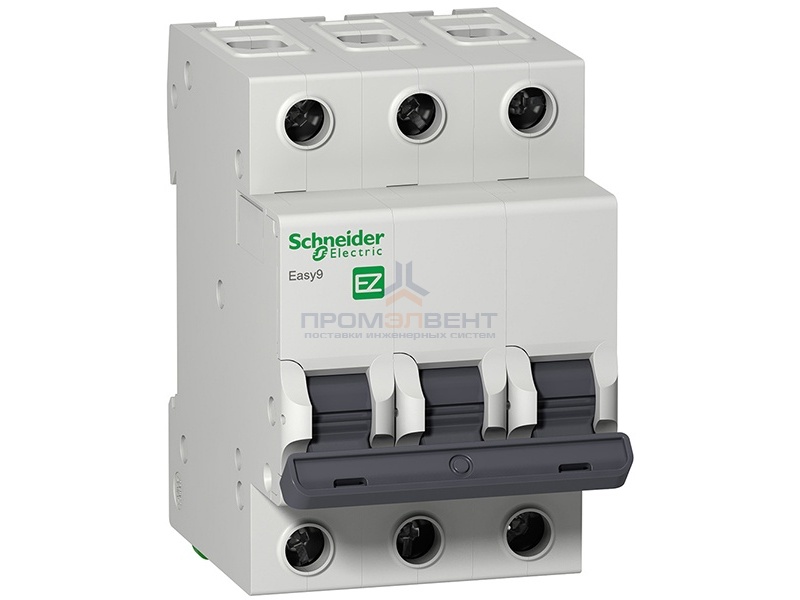 Автоматический выключатель Schneider Electric EASY 9 3П 10А С 4,5кА 400В (автомат)